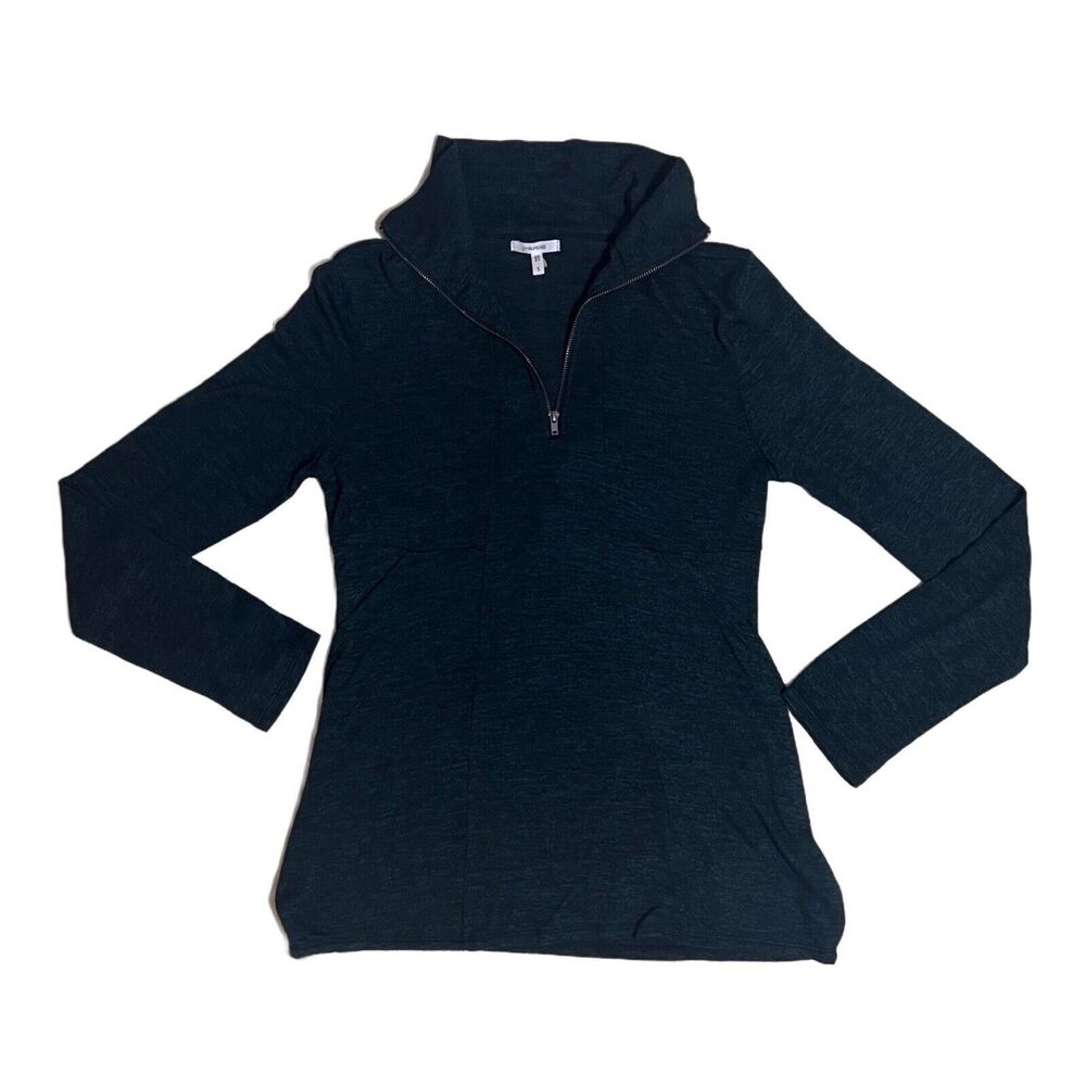 Maurices Women’s Green Quarter Zip Lightweight Collared Pullover Sweater Size S
